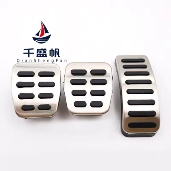 QSF Brake Fuel Accelerator Pedal Cover Kit Car Accessories for Volkswagen Polo Golf 4 Beetle