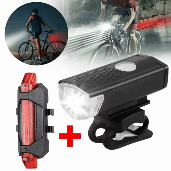 Bike Accessories USB Rechargeable Bike Front Light 3 Modes Bicycle Light