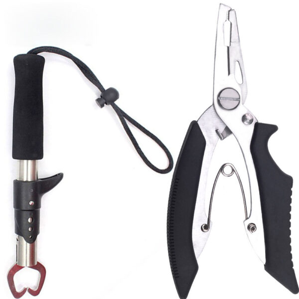 Fishing Tackle Tool Accessories Nipper Snip Fishing Line Scissor Cutter Lipgrip Fish Gripper Pliers Set
