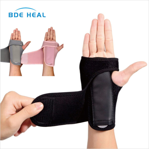 Sport Adjustable Breathable Wrist Splint Fitted Wrist Support Brace with Steel Plate for Carpal Tunnel