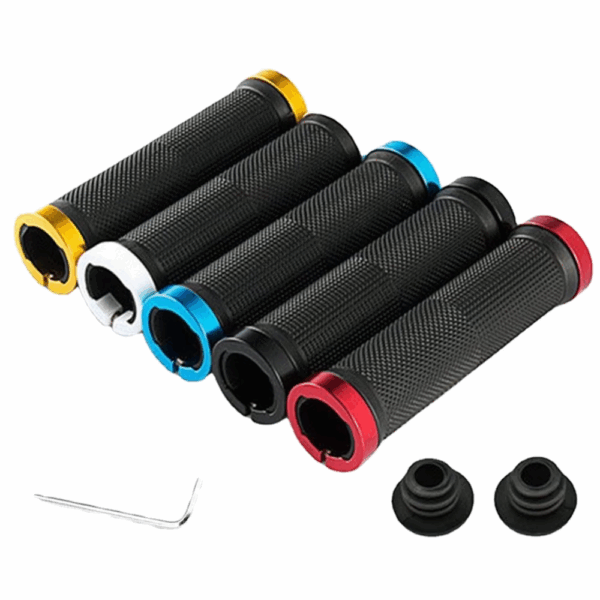 Bicycle Grips BMX Bike Handlebar Grips Rubber Bilateral Lock Mountain MTB Grips Non-slip Bike Handlebar Cycling Bike Accessories
