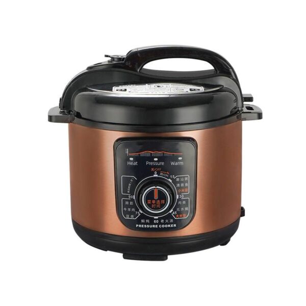 Household Electric Pressure Cooker Stainless Steel Housing Rotate and Knob Switch Pressure Cooker